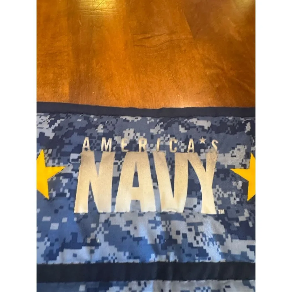 Handmade U.S. Navy Patriotic Wall Hanging Quilt Military Veteran Americana Home